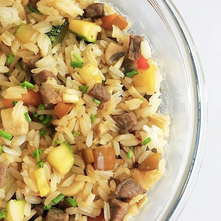 arroz salteado con carne picada - Cómo hacer que no se te pegue el arroz