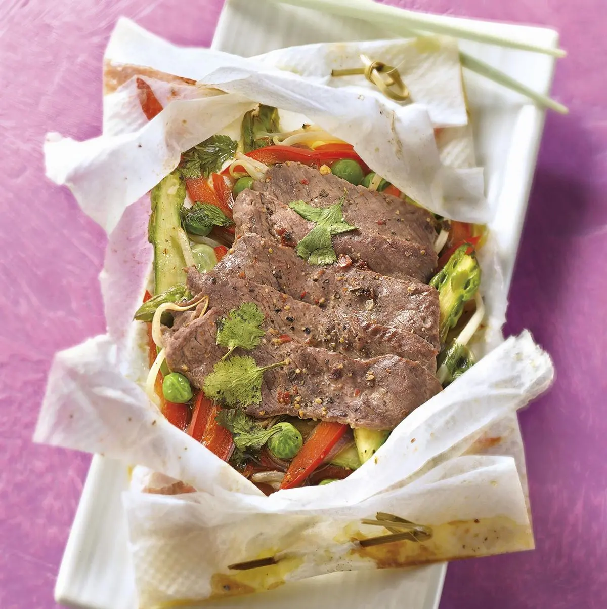 carne en papillote al horno - Qué significa el papillote