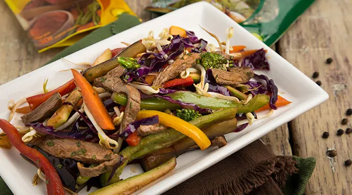 carne con verduras al wok - Qué significa salteado en wok